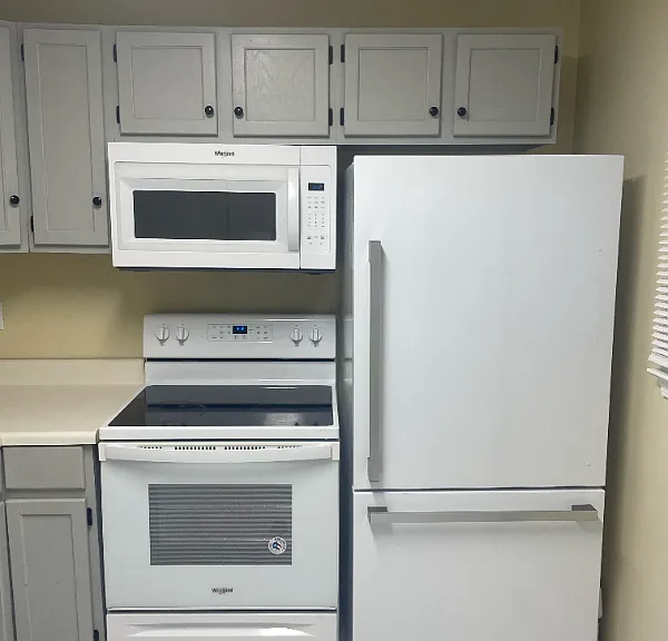 Stove, Microwave and Refrigerator