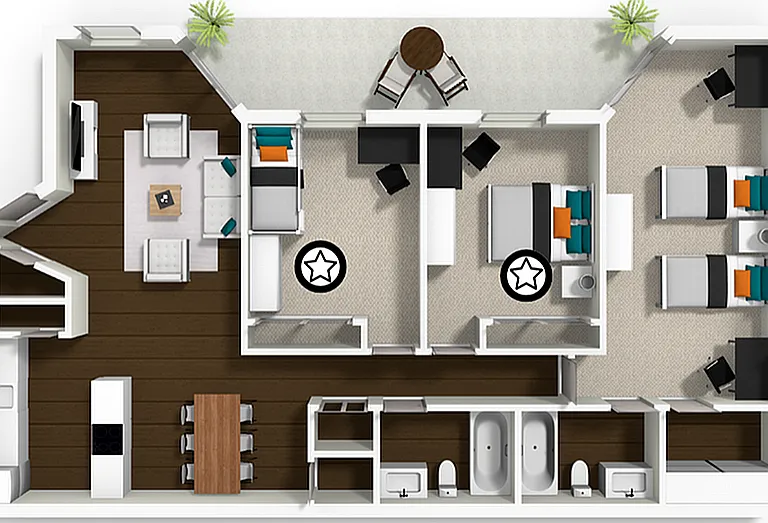 Standard ILP Floorplan (3X2FLAT) Standard ILP Floorplan (3X2FLAT)