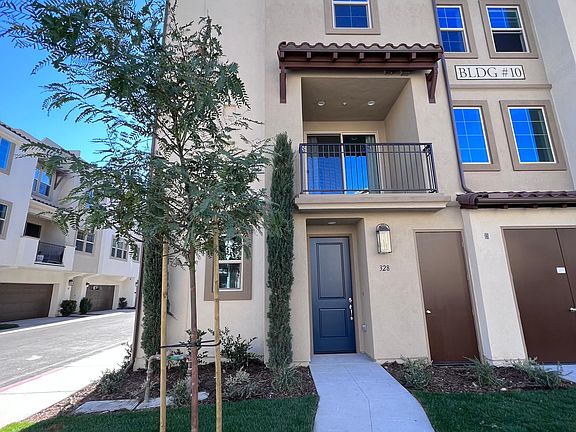 Exterior view entryway and front door