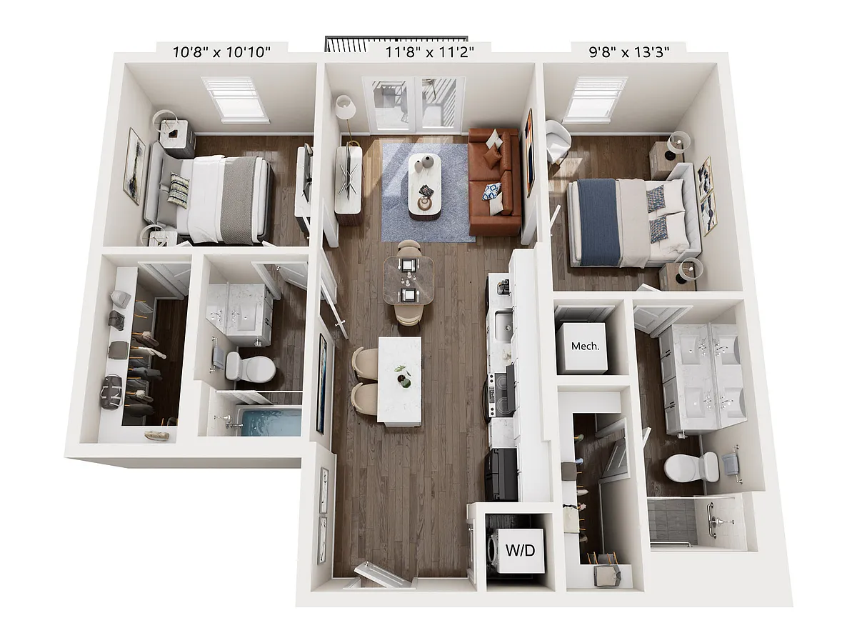 Floor plan B21D