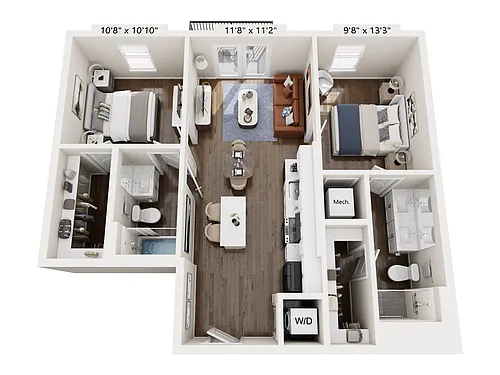Floor plan B21D