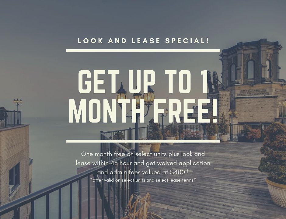 Get up to one month free!
