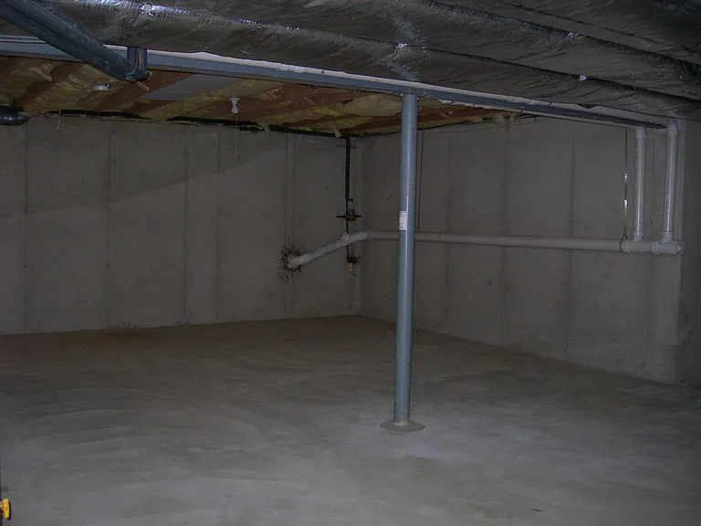 Large Unfinished Lower Level Offers Lots of Storage Space