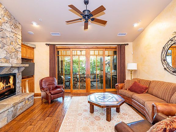 Living Room showing back patio access.