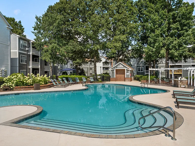 Relax poolside and let the day drift away.