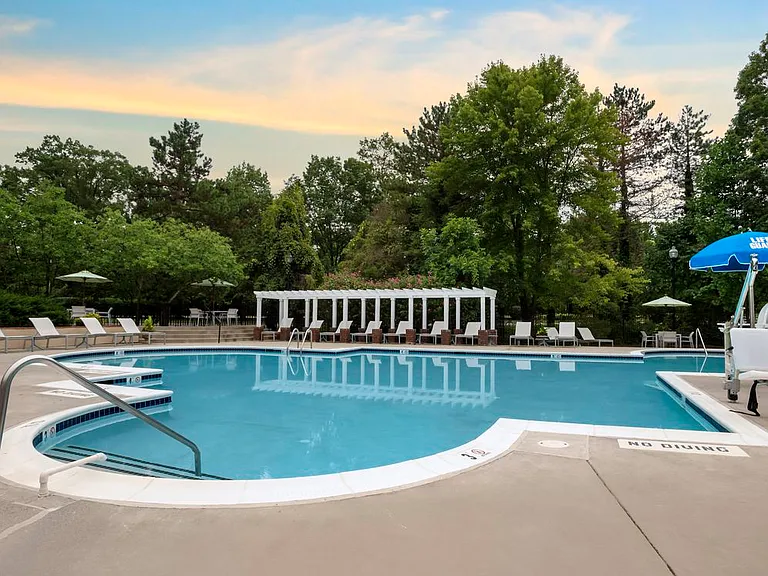 Swimming pool with sundeck and lounge sundeck