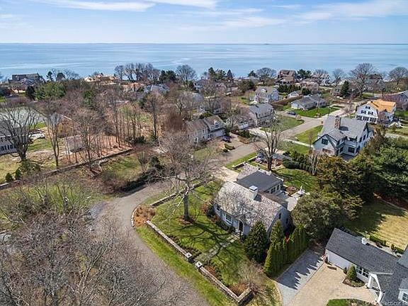 An aerial view of the home....