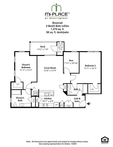 Floor plan The Broomall