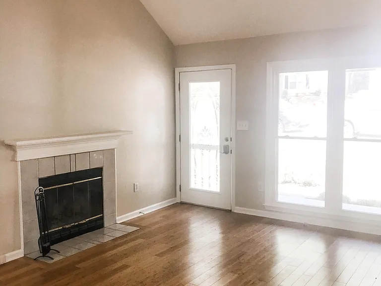 Living room facing the front door.
