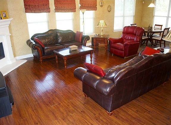 Family room and fire place