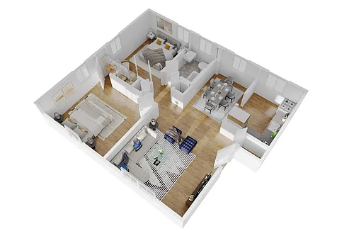 Floor plan Two Bedroom