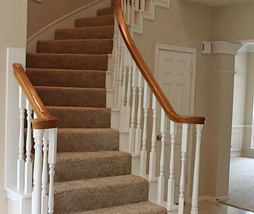Beautiful curved staircase