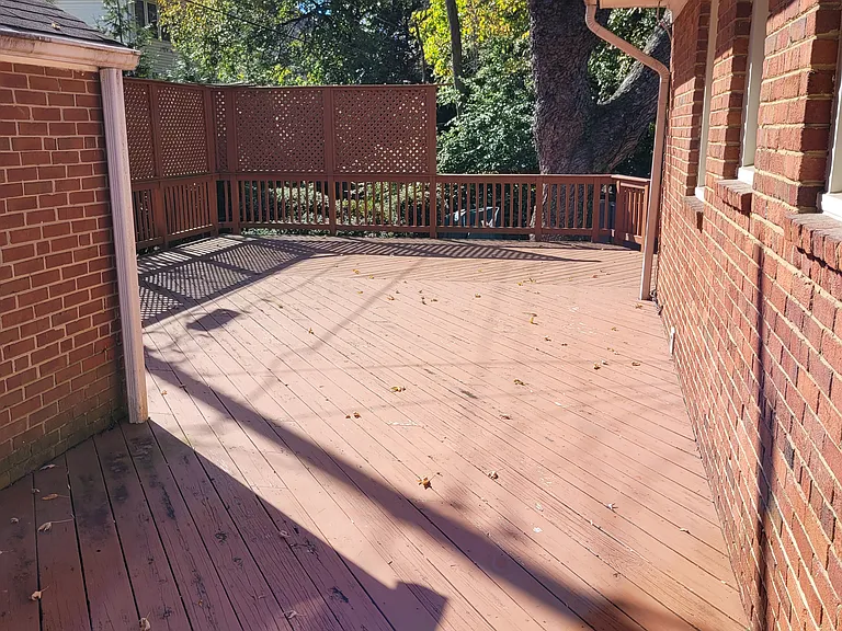 Rear deck