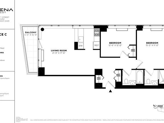2nd image of 601 W 57th St APT 39C