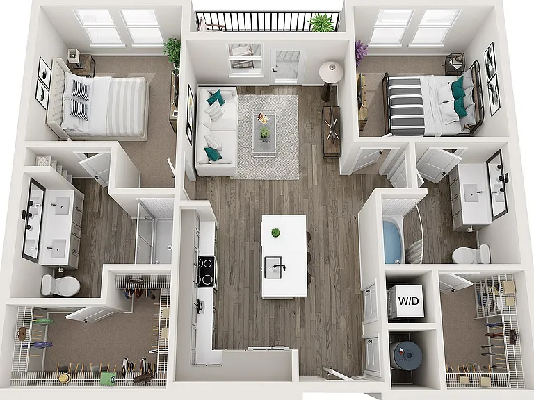 Two Bedroom Two Bath Floor Plan Two Bedroom Two Bath Floor Plan