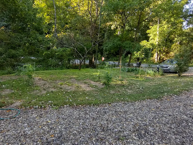 30'x 40' garden area or lawn to cut additional parking