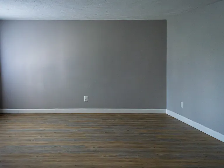 Living room is spacious.