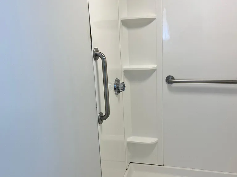 Bathroom off of twin bedroom.