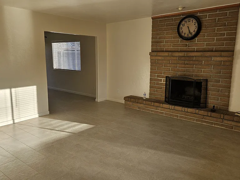 Living Room with Chimney