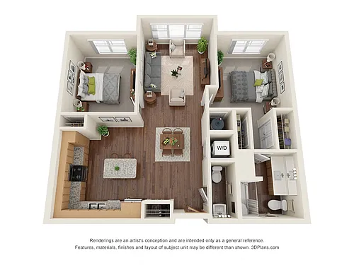 Floor plan B7 (Audio/Visual Accessible)
