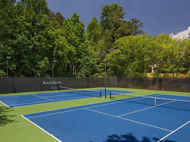 Refinished & upgraded tennis courts
