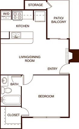 1BR/1BA - A1 1BR/1BA - A1