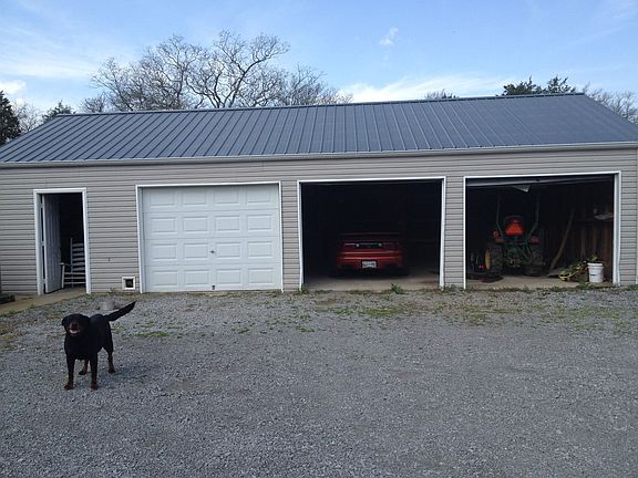 Concrete Floor lots of shelving