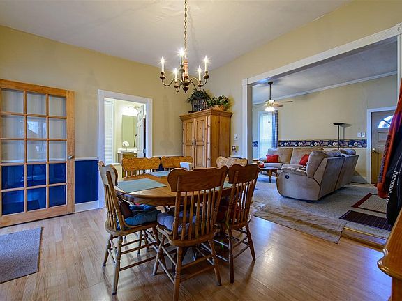 Dining room view looking north and east