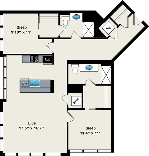 Floor plan B5 - 505