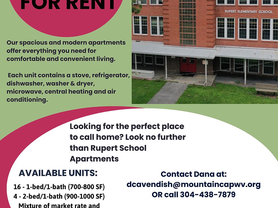 Rents vary, depending on unit type. Applicants with tenant based vouchers are encouraged to apply.