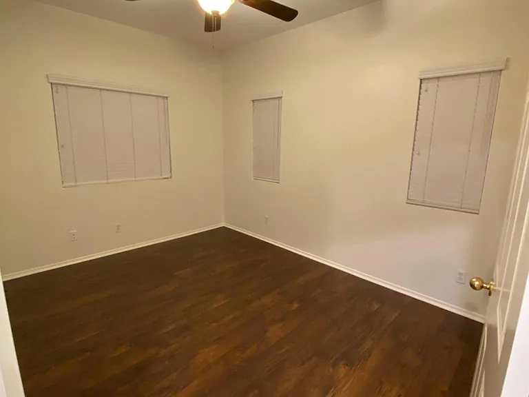 Large bedroom with walk in closet.
