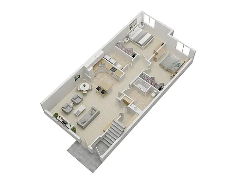 Floor plan 2 Bedroom