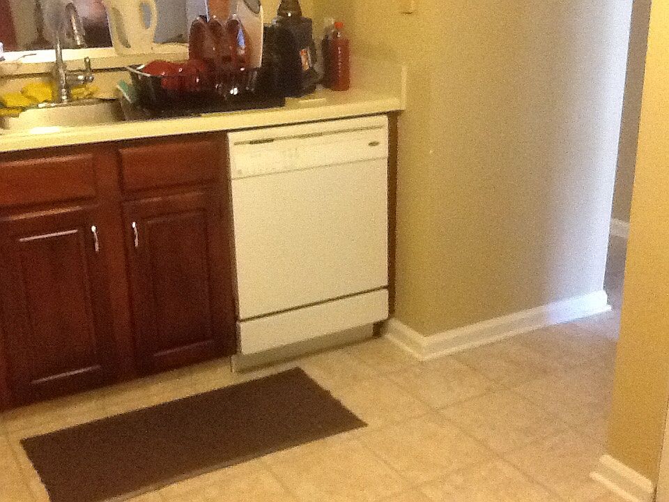 New flooring in kitchen