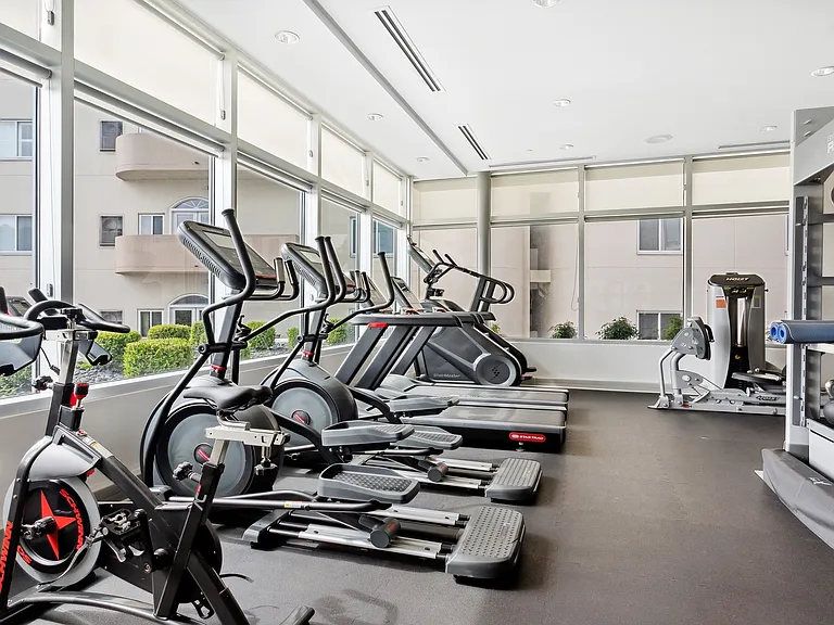 Work out in the modern, 24-hour fitness center