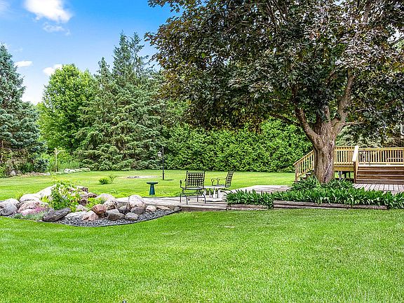 Large backyard.