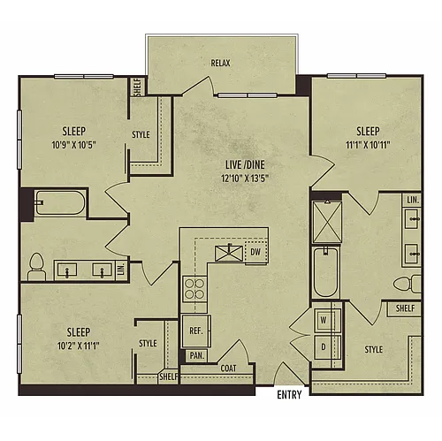 Floor plan 3A