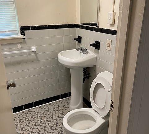 New sink, medicine cabinet and toilet
