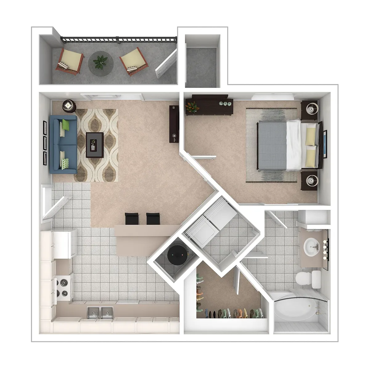 Floor plan 1X1