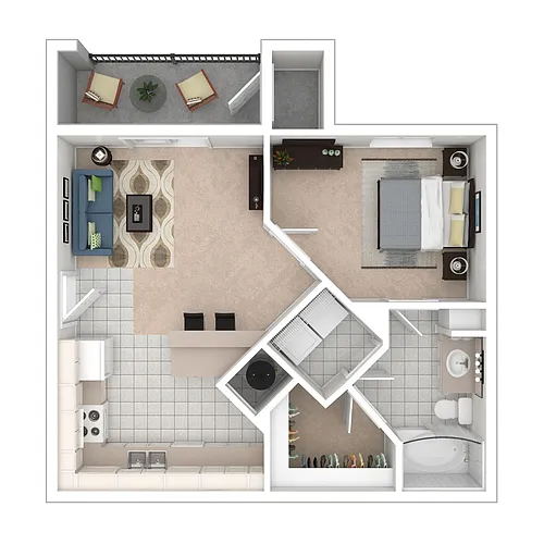 Floor plan 1X1