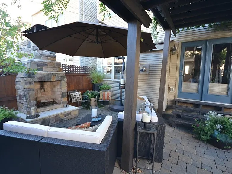 Patio and Outdoor Fireplace