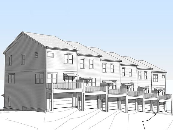Burkitt Ridge Westbrook Townhomes Rear Elevation