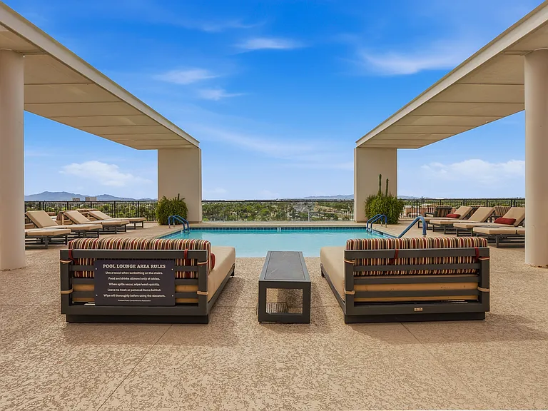 Rooftop community pool