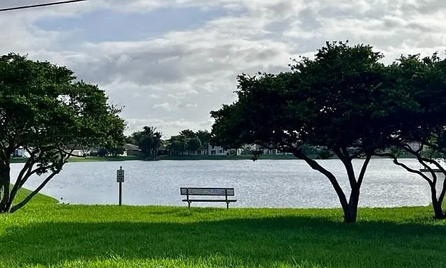 Serene lake in the community.