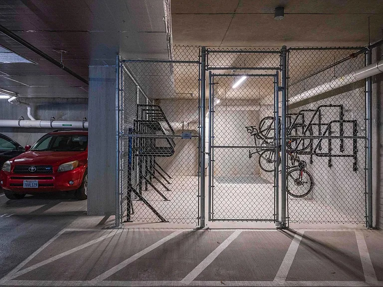 Bicycle storage in garage