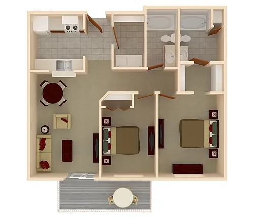 Floor plan Oakport | Partially Renovated