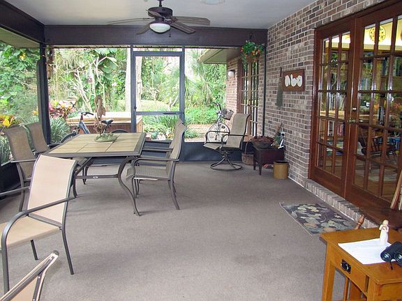 Screen room
						:
						14x20 screen porch overlooks rear gardens, fish pond and abuting preserve land