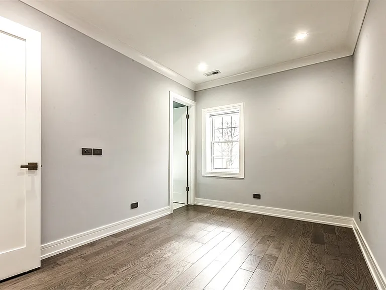 Bedroom - Gray Turnover & Hardwood Floor