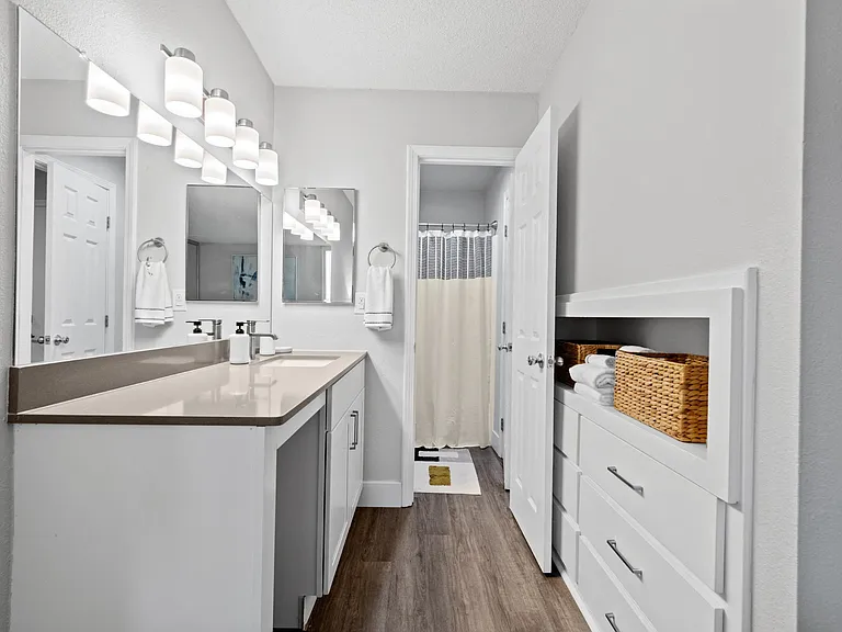 Bathroom at Veranda La Mesa Apartments in La Mesa, CA 91942