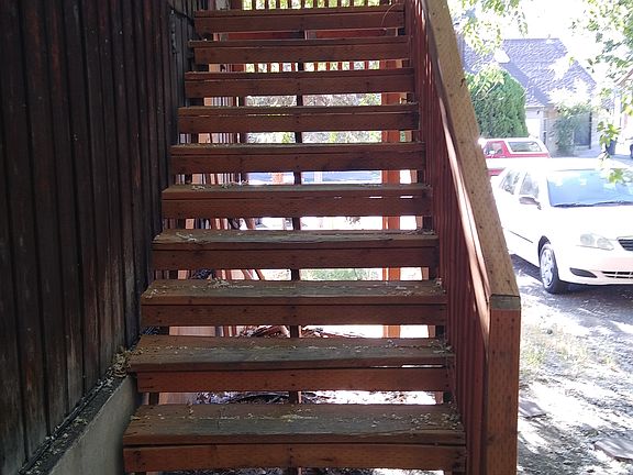 Stairway to main entrance.