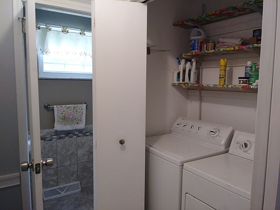 1st floor 1/2 bath and laundry